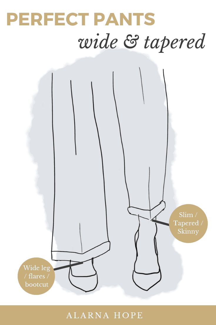 Where To Hem Your Pants To – Women’s Pants Perfect Hem Length, Different Lengths Of Pants, Flare Pants Women, How To Style Tapered Pants, Hem Length Guide, Trouser Length Guide Women, Long Trouser Hacks, How Long Should Wide Leg Pants Be, How To Taper Wide Leg Pants