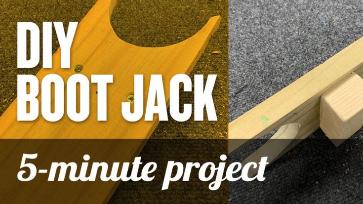 the diy boot jack 5 - minute project is easy to make with woodworking tools