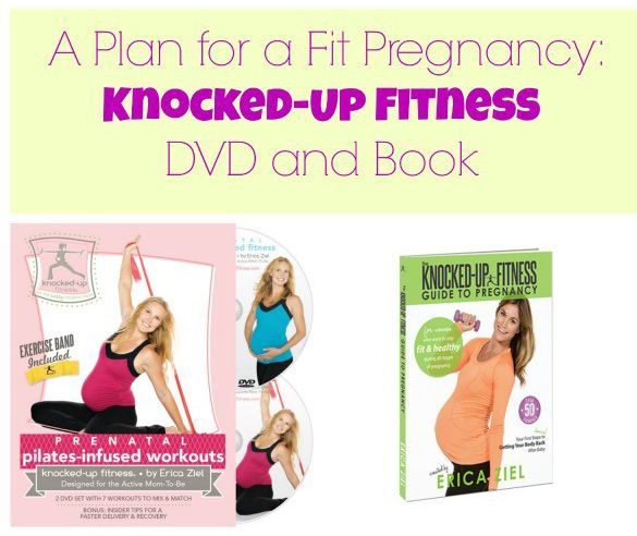 the dvd cover for a pregnant woman's workout program