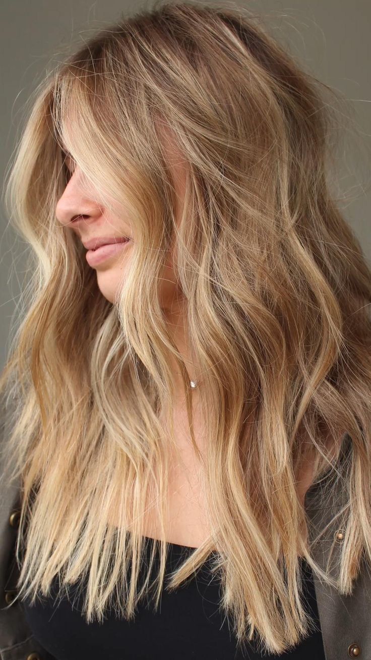 Hand Painted Balayage, Painted Balayage, Warm Blonde Hair, Summer Blonde Hair, Balayage Blond, Golden Blonde Hair, Balayage Blonde, Warm Blonde, Dirty Blonde Hair