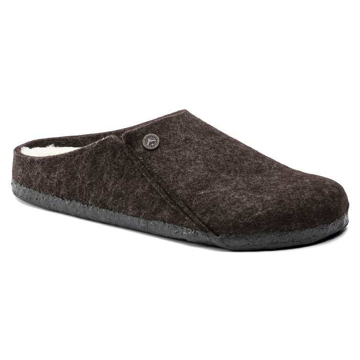 Zermatt Shearling Wool Felt Mocha | BIRKENSTOCK Mocha Birkenstock, Birkenstock Zermatt, Birkenstock Styles, Andermatt, Birkenstock Style, Birkenstock Men, Shearling Slippers, Birkenstock Women, Felted Slippers