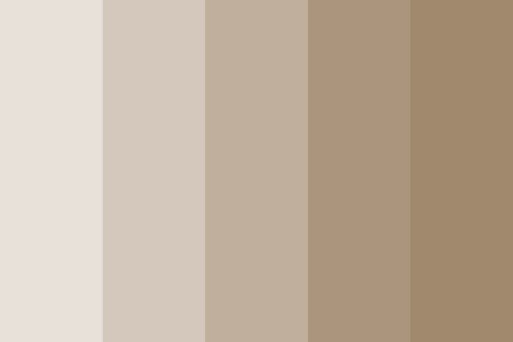 some brown and beige colors are in the same color scheme