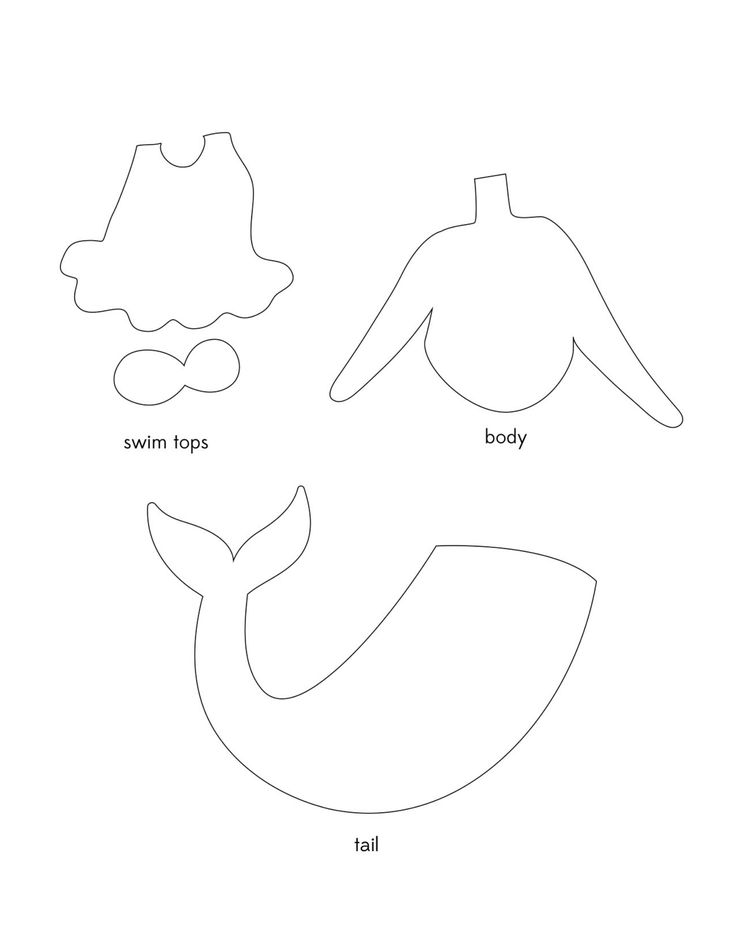 an image of paper crafting templates for mermaid tail and turtle shell shapes to make