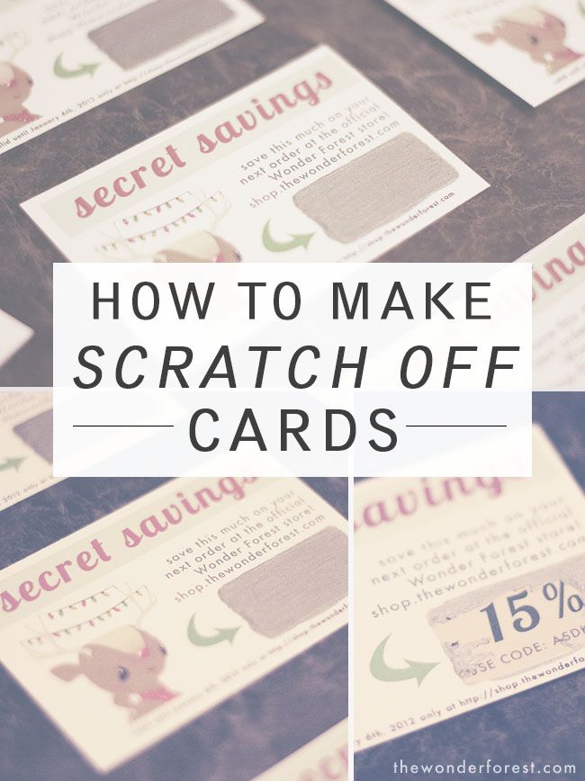 how to make scratch off cards with the words, how to make scratch off cards