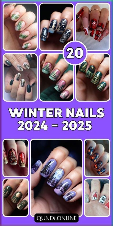 Nail Art Designs Winter Classy, Short Nails 2024 Winter, Winter Gel Nails Ideas 2024, Fancy Nail Art Designs, Short Winter Nails, Snowflake Nail Design, Festive Nail Designs, Fall Nail Trends, Nail Art Studio