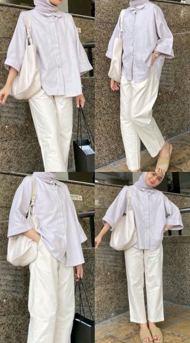 Ootd Bukber, Outfit Bukber, Outfit Hijab Ideas, Ootd Ngampus, Study Tour, Outfit Hijab Casual, Stylish Outfits Casual, Ootd Hijab Casual, Simple Hijab