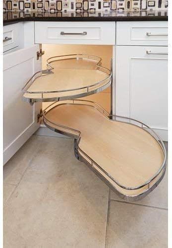 two trays in the corner of a kitchen