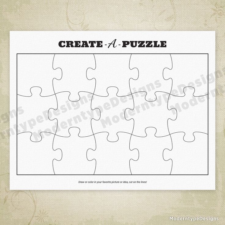 a puzzle piece with the missing pieces to make it easier for someone to put together