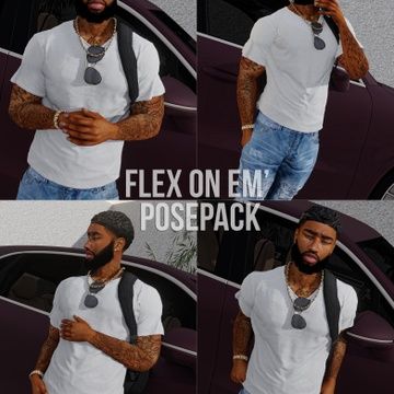 four different shots of a man in front of a car with his cell phone to his ear