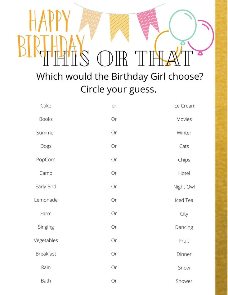 Download and Print! Birthday games This or That! This Or That Birthday, Birthday Pictionary Game, Sweet 16 Party Games Activities, Birthday Dinner Games, 13th Birthday Games, Games To Play At A Birthday Party, Things To Do At A Birthday Party, Activities For Birthday Parties, Birthday Games For Teens