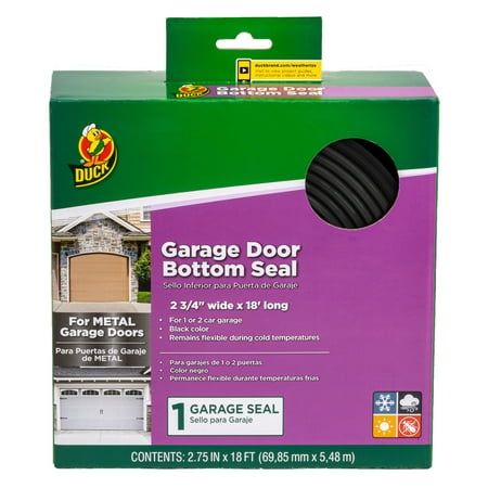 garage door bottom seal for garage doors, 1 / 4 in x 8 ft long