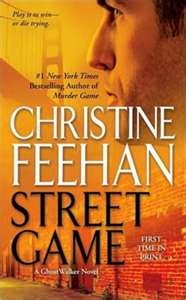 the cover of street game by chrstine feehan, with an image of a man