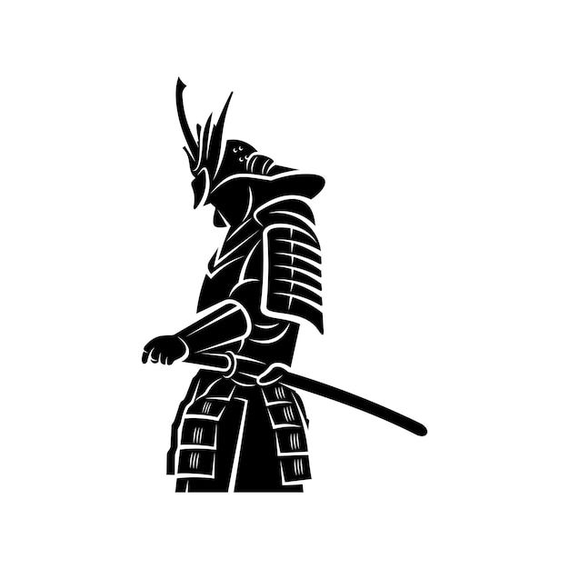 Warrior Logo Design, Samurai Sticker, Warrior Logo, Vector Silhouette, Samurai Warrior, Japanese Tattoo, Design Vector, Karate, Tattoo Design