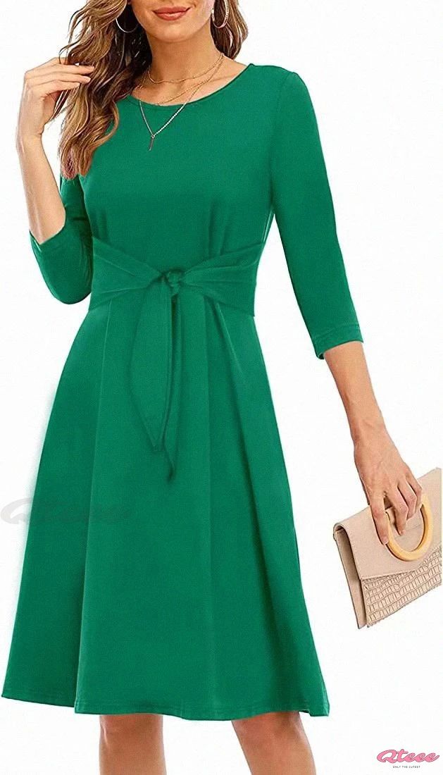 Luxurious Wraparound Dress with Oversized Sleeves and Asymmetrical Neckline Wraparound Dress, Elegant Wrap Dress, Oversized Sleeves, Wrap Around Dress, Skirt Belt, Crewneck Dress, Design Dress, Types Of Skirts, High Neckline