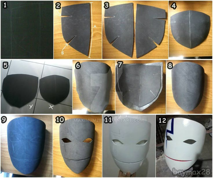 how to make a mask out of paper with pictures and instructions for making the mask