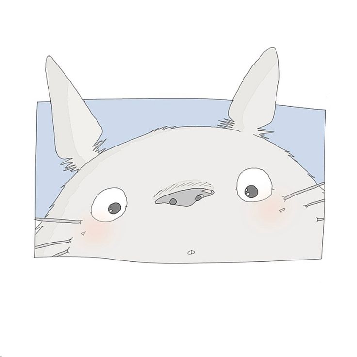 a drawing of a cat laying down with its eyes wide open