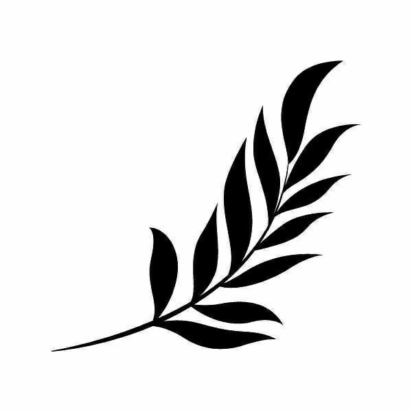 a black and white silhouette of a leaf on a white background royalty free stock illustrations