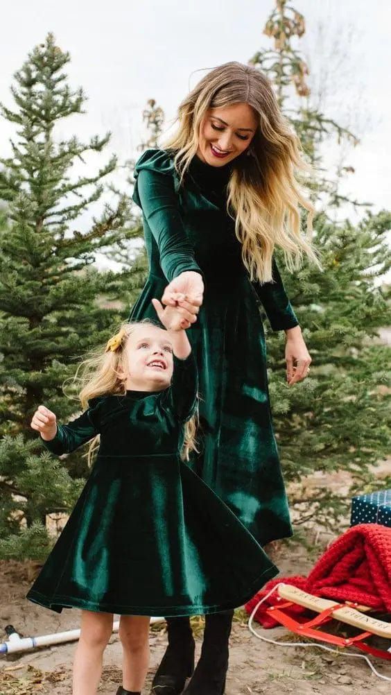 as the picture 3 / Mom S Full Sleeve Mommy And Me Dresses Full Sleeves Dress, Mom Daughter Outfits, Daughter Dress, Holiday Dresses Women, Mother Daughter Dress, Mommy And Me Dresses, Mommy Daughter, Family Matching Outfits, Baby Set