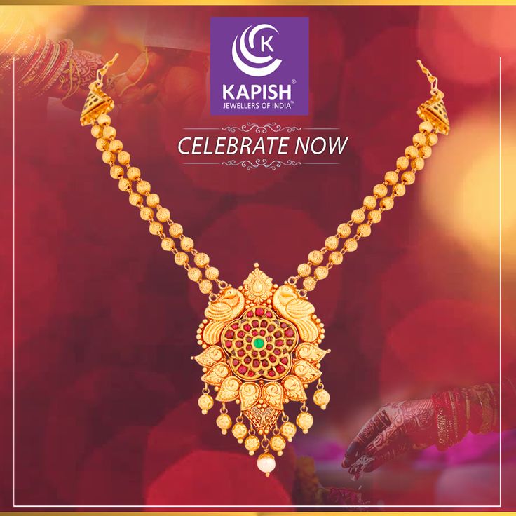 This exquisitely crafted gold neck-piece, with a little bit of green, is a perfect fit for your wedding trousseau. Shop it at KAPISH JEWELS  #KapishJewels #WeddingSeason #DiamondJewellery #JewelleryCollection Wedding Trousseau, Jewel Wedding, Neck Piece, Wedding Collection, Wedding Season, Diamond Jewelry, Happy New Year, Diamond Necklace, Perfect Fit