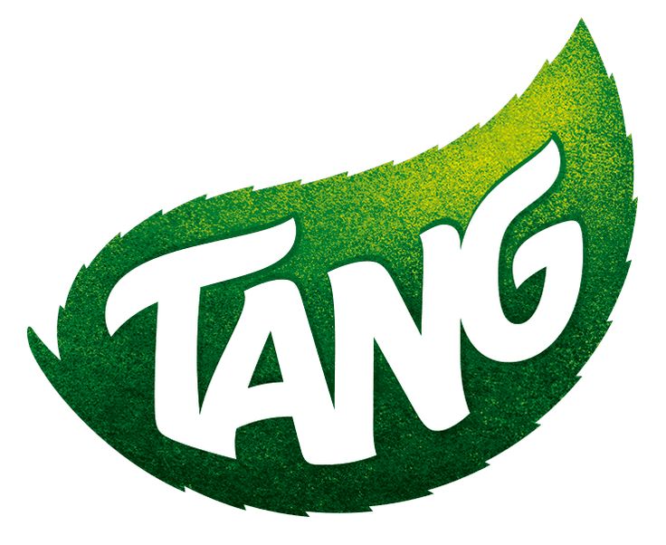 the logo for tang is painted green and white