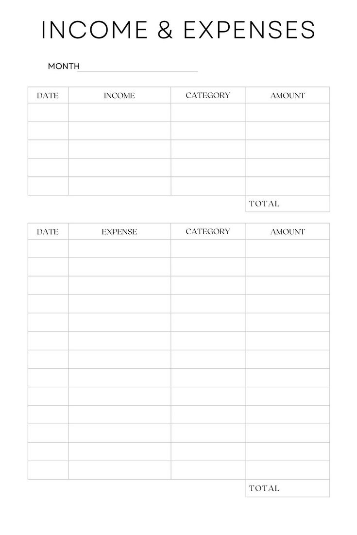 the printable worksheet for an invoice and expenies