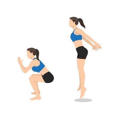 a woman doing squats with her legs apart