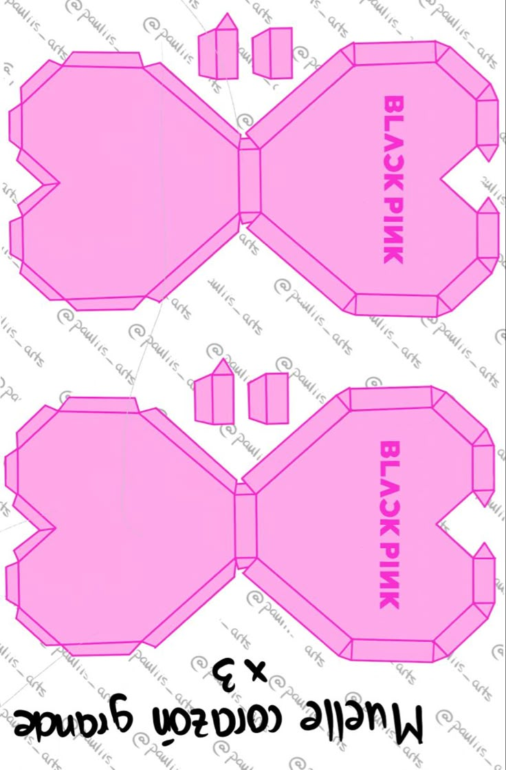 the pink box is cut out and ready to be printed