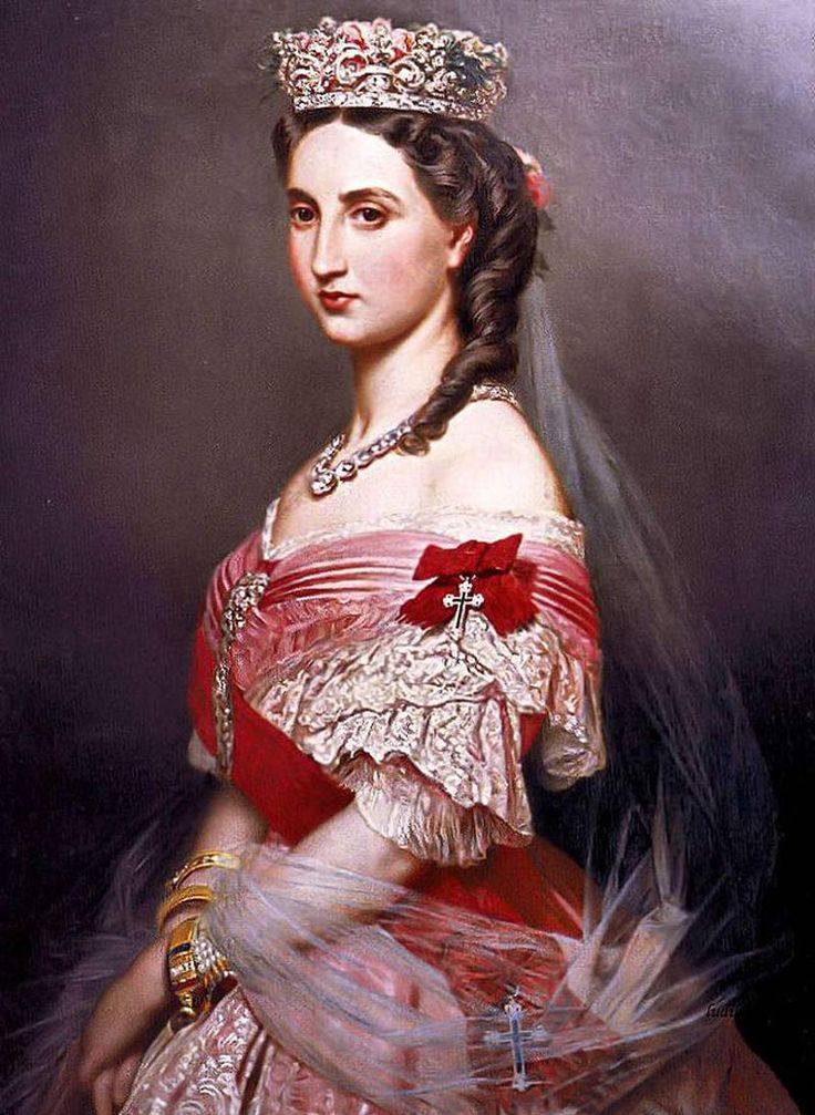 a painting of a woman wearing a tiara