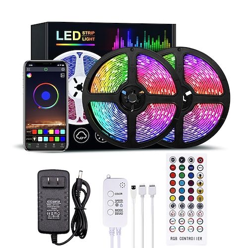 led strip light with remote control and appliance for smartphones, tvs, etc