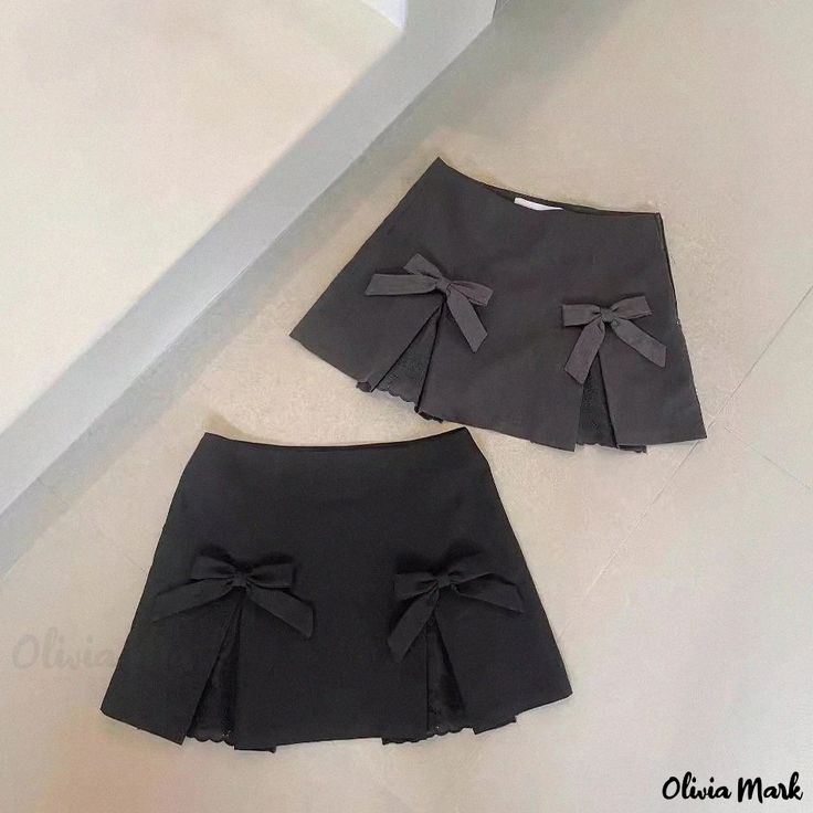 Olivia Mark - High-Waisted Detachable Bow Tie Pleated Mini Skirt Rok Mini, Smink Inspiration, Diy Vetement, Elegante Casual, Pattern Blouse, Diy Blouse, Fashion Blouse Design, Fashion Blouse, Mode Inspo