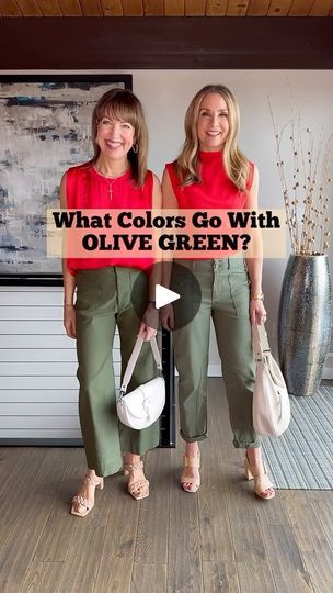 Olive Green And Blue Outfit, Green Denim Pants Outfit, Olive Green And Red Outfit, Olive Green Wide Leg Pants Outfit, Olive Shoes Outfit, Olive Pants Outfit, Olive Green Pants Outfit, Denim Pants Outfit, Long Sleeve Shirt Outfits