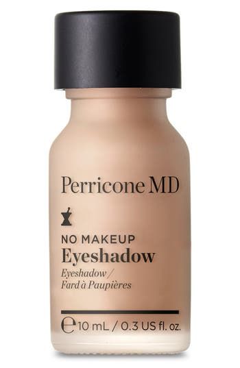 What it is: A liquid eyeshadow that instantly smoothes uneven tone and texture and provides lids with a veil of natural color.What it does: The creaseproof formula helps your eyes look more polished and prolongs the wear of your other eye makeup. DMAE provides intensive firming, while vitamin C ester provides supercharged brightening and smoothing. How to use: Shake well before use. Apply one or two drops onto your eyelids and use your fingertips to gently smooth and blend. Add one additional do Taupe Eye Makeup, Too Faced Natural Eyes, Best Drugstore Makeup, Lip Color Makeup, Perricone Md, Brown Eyeshadow, Beauty Products Drugstore, No Makeup, Liquid Eyeshadow