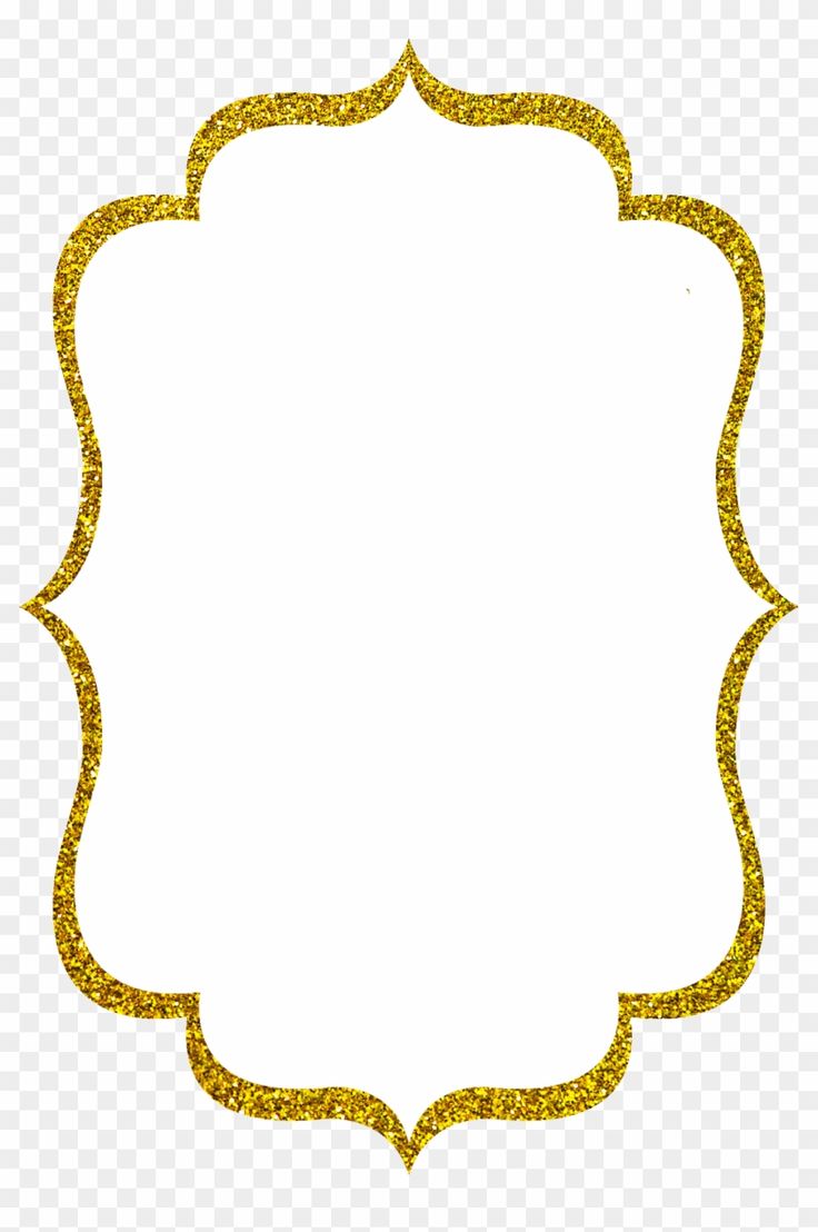 a gold glitter frame on a transparent background with no background, hd png files