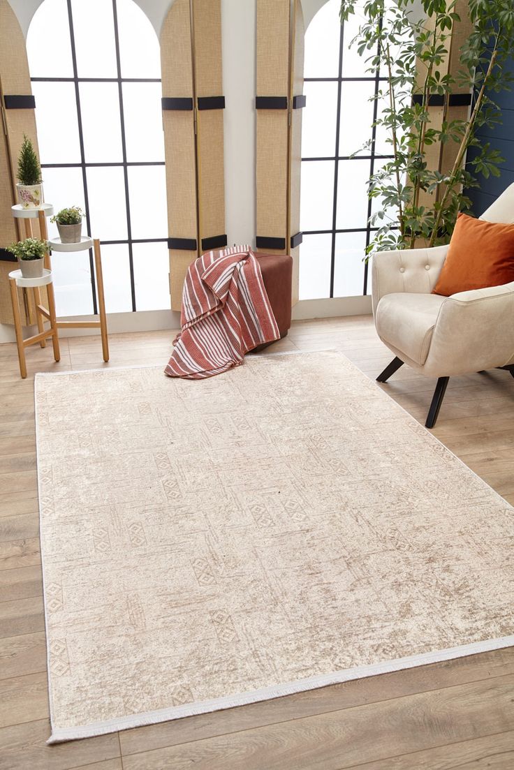 Your browser does not support the video tag. Our washable rug combines durability and elegance, crafted from high-quality cotton and polyester. Designed for busy households with children and pets, it resists dust and dirt, making it perfect for allergy-sensitive spaces. Its flat weave ensures it remains a practical yet stylish choice for high-traffic areas. Colour Recommendations Cream and beige rugs are a timeless choice for creating a warm and inviting home. These tones blend beautifully with Vintage Rug Living Room, Luxury Floor, Laundry Room Rugs, Rug Texture, Beige Carpet, Area Rug Runners, Area Carpet, Dining Room Rug, Carpet Design