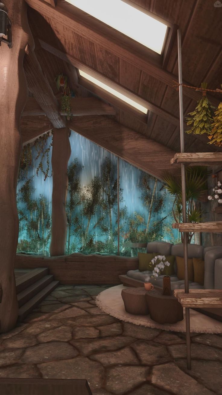 【Teakwood】 Ffxiv Housing Bathroom, Ff14 Housing Ideas Apartment, Ffxiv Bedroom, Ff14 Housing Ideas, Dreamscape Room, Ffxiv Housing Ideas, Xiv Housing, San Francisco At Night, Ffxiv Housing