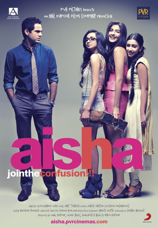 the poster for asha's upcoming film, which features three women and one man