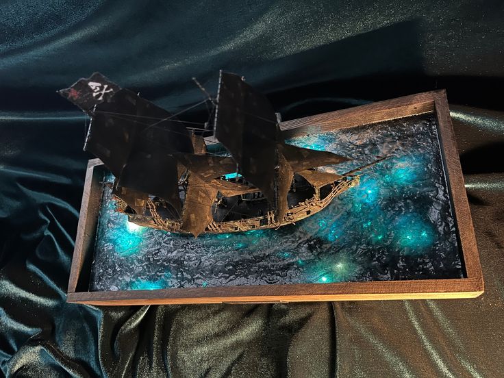 The Black Pearl Ship Model 2011 POTC Handmade Wood Model With Epoxy ...