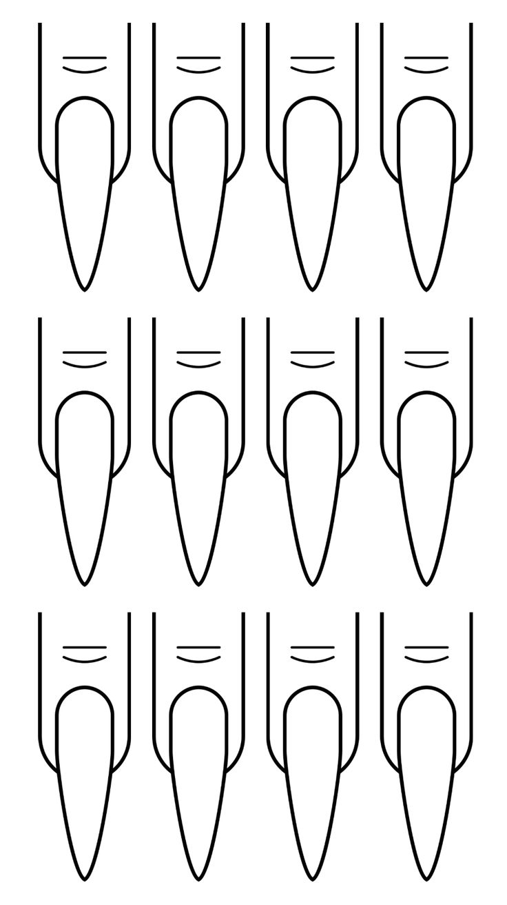 Stiletto Nail Template, Nail Outline Drawing, Nail Stencils Templates Free Printable, Nails Design Template, Nails Template Designs, Nail Drawing Template, Nail Template Designs, Nail Template Free Printable, Nails Printable