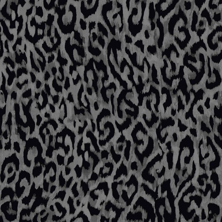 an animal print pattern in black and grey