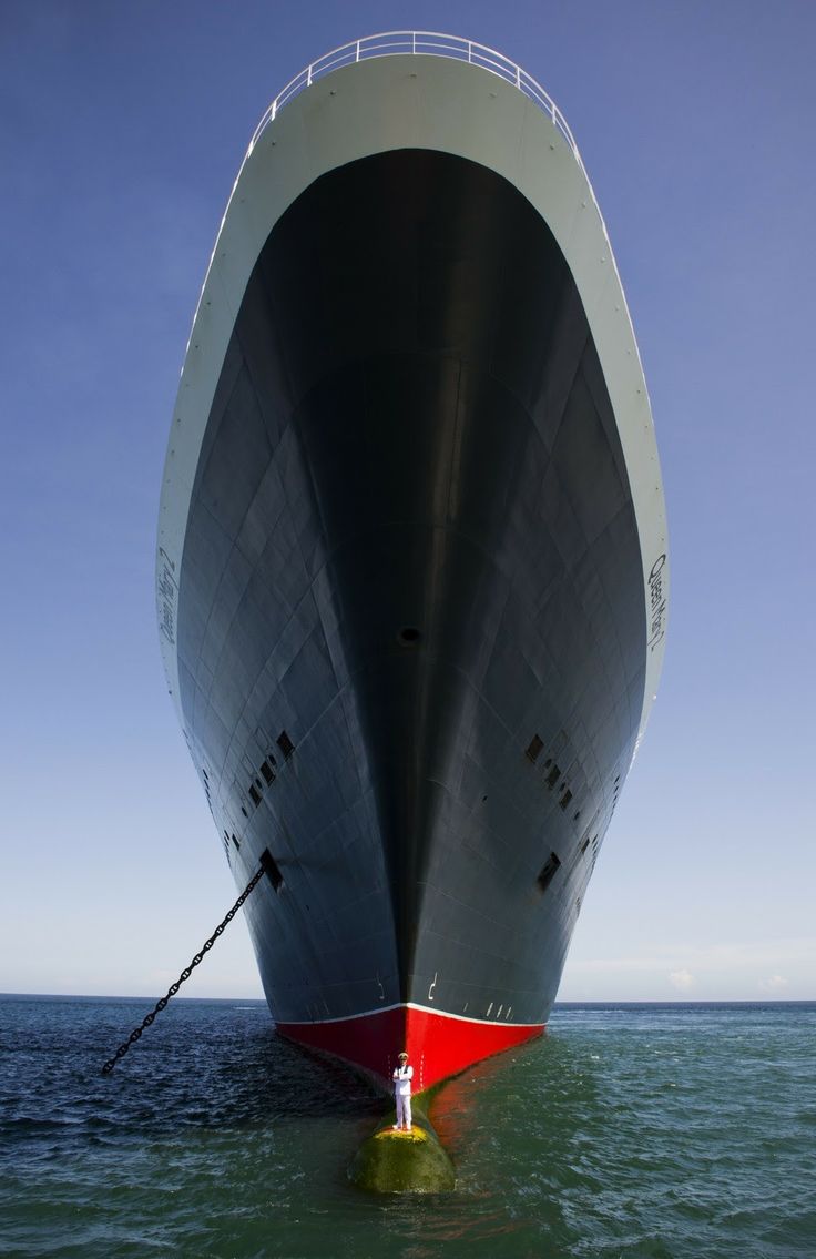 a large ship in the ocean with caption that reads, a captain and his ship