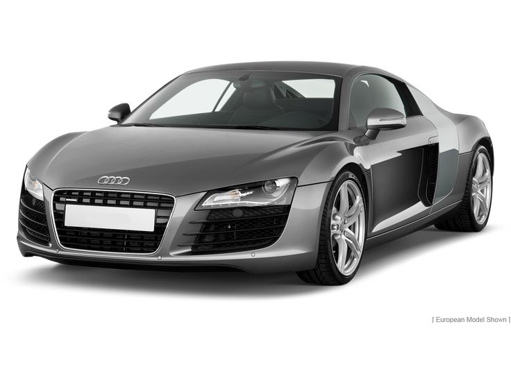 an audi sports car on a white background