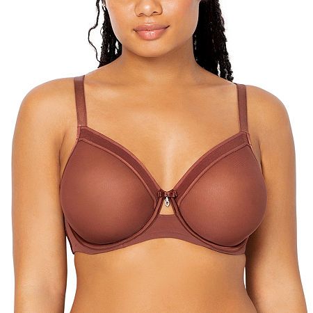 Our sexiest bra to date, this sheer mesh style is an everyday bra with two layers of sheer mesh molded cups. A plunging stretch neckline detail offers perfect contoured coverage. It's a great option for the full-figured woman who likes a natural bust shape. The exceptional fit & support you know and love from curvy couture, this plus size sheer unlined bra gives you sexy & comfort all in one! Sheer see-through unlined cups with two layers of mesh.Bra Type: Underwire, Full CoverageFeature Couture, Pretty Bras, Coverage Bras, Bra Size Charts, Support Bra, Mesh Bra, Unlined Bra, Full Coverage Bra, Everyday Bra