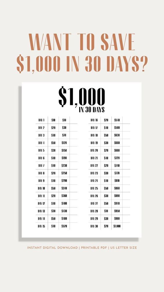 the $ 1, 000 printable poster is shown in orange and white