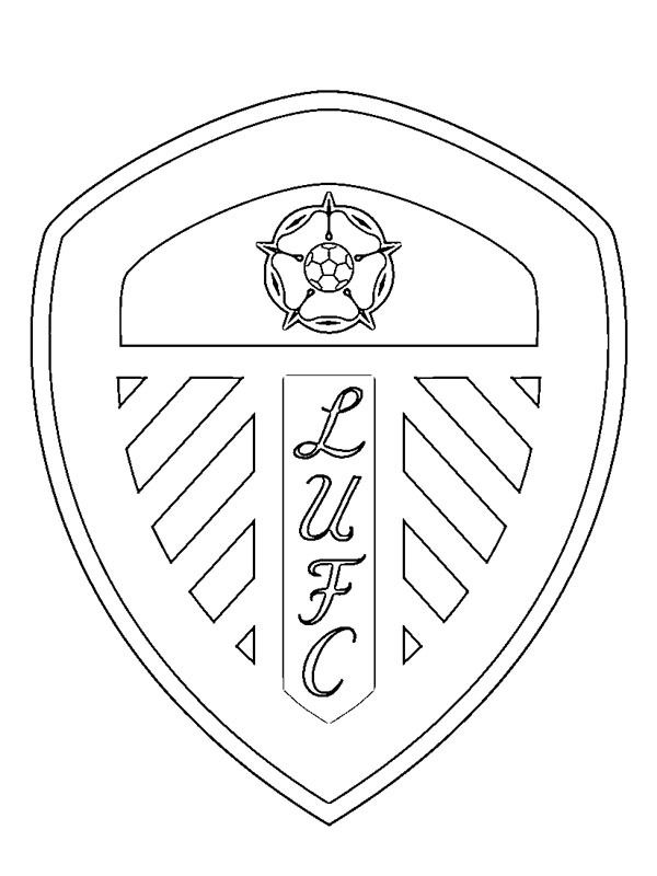 the crest of an english football team coloring page