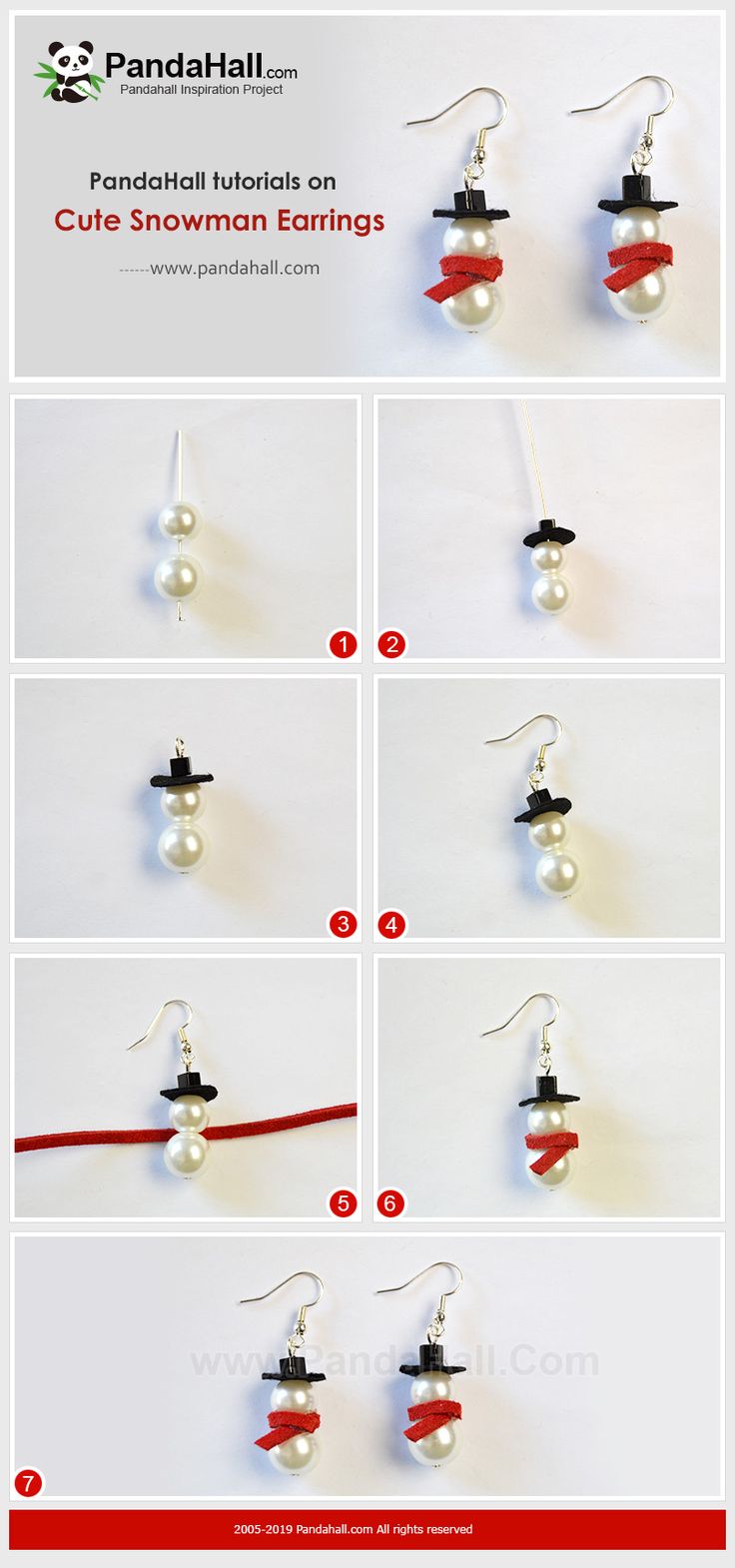 instructions for how to make cute snowman earrings