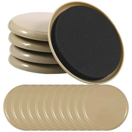 a set of six round plates with black lids