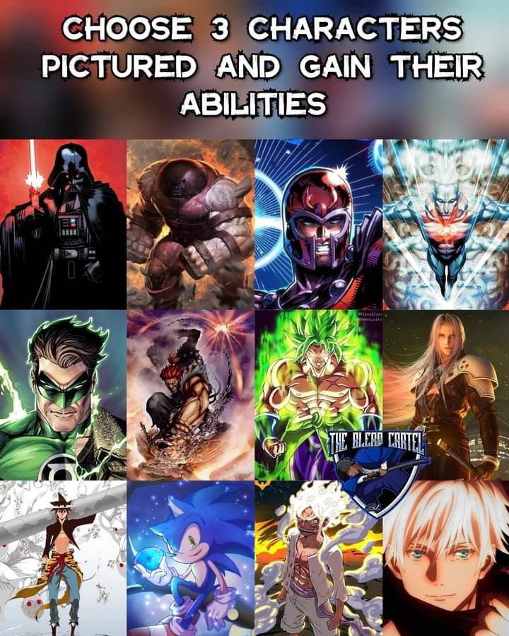 anime characters with different abilities and abilitiess in their own character creation styles, from the beginning to the end of the series