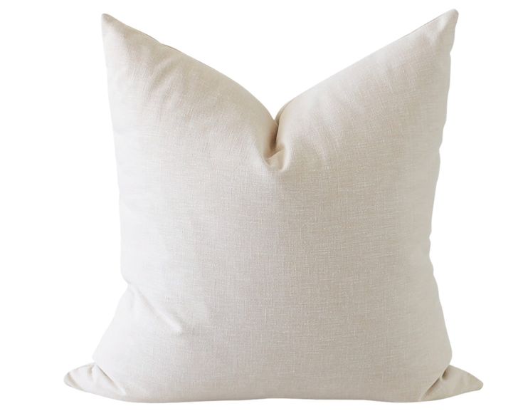 a white pillow on a white background