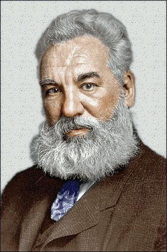 an old man with grey hair and beard wearing a suit