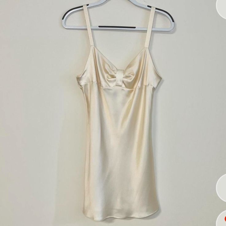 Vintage Yellow/Gold Satin Slip Dress From Victoria’s Secret Angels Collection. In Very Good Condition With Only A Few Slight Pulls Throughout. Bought From Depop And Never Worn Gold Satin Slip Dress, Victorias Secret Angels, Gold Slip Dress, Victoria Secret Slip Dress, Vintage Victoria Secret, Dress Better, Victoria Secret Dress, Secret Dress, Angel Dress